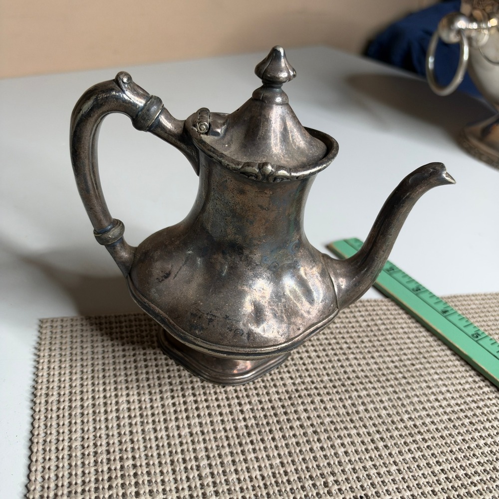 Reed & Barton The Claypool Hotel Silver Soldered Individual Teapot 4731 Antique